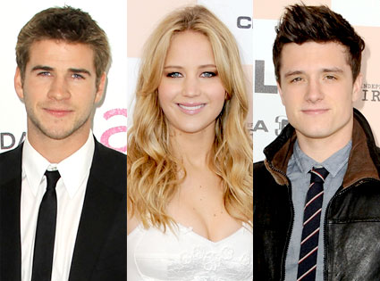 Liam Hemsworth, Jennifer Lawrence, Josh Hutcherson Liam Hemsworth, Jennifer Lawrence, Josh Hutcherson